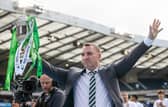 Celtic manager Brendan Rodgers with the Scottish Cup.