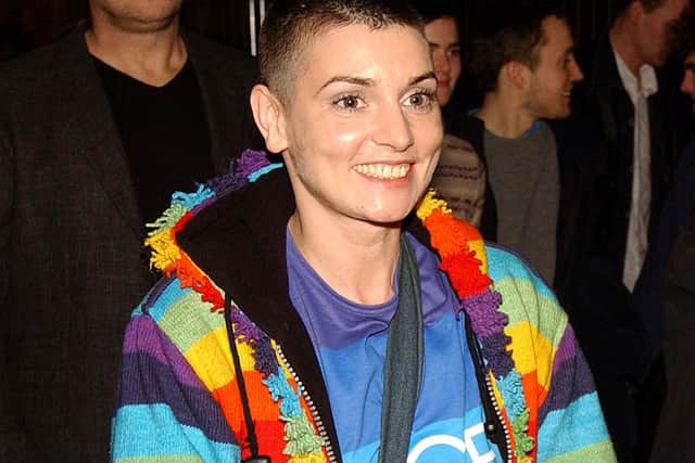DUBLIN, IRELAND - MARCH 3: Irish singer Sinead O'Connor attends the Irish Meteor Awards aftershow party at Renards nightclub March 3, 2003 in Dublin, Ireland. (Photo by Getty Images)