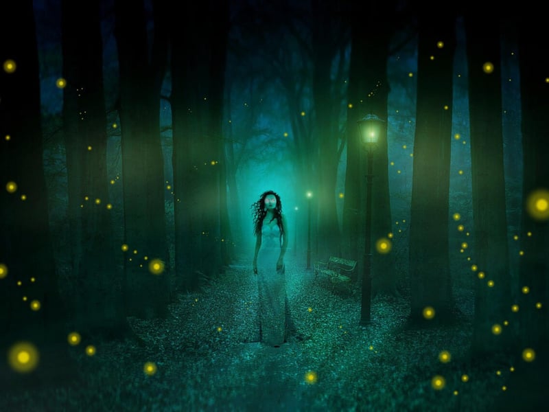 Known as a shape-shifting female ghost, the Glaistig is associated with many green lady myths of Scottish castles. Its nature can be violent or benign, being seen as either a beautiful lady or as a disturbing half goat half woman creature. When she’s in her half-human form she wears a long green dress to disguise her feet and legs. In some tales, she appears as a pretty young lady being asked to be carried over a stream but she then betrays the kind soul that helped her by murdering them.