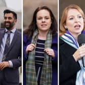 The three SNP leadership candidates: Humza Yousaf, Kate Forbes and Ash Regan