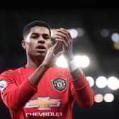 Manchester United and England striker Marcus Rashford.