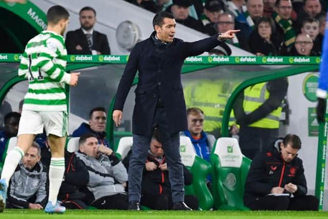 Rangers manager Giovanni van Bronckhorst is confident his team will show themselves in a better light than they did when losing 3-0 at Celtic Park in February. (Photo by Rob Casey / SNS Group)