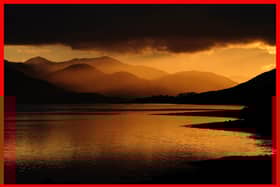 Sunset across Loch Eil, Lochaber, near Fort William. Picture: Jane Barlow