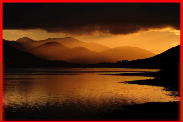 Sunset across Loch Eil, Lochaber, near Fort William. Picture: Jane Barlow
