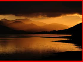Sunset across Loch Eil, Lochaber, near Fort William. Picture: Jane Barlow