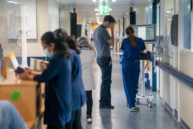 Hospital admissions caused by flu have increased in Scotland. PIC: Jeff Moore/PA Wire