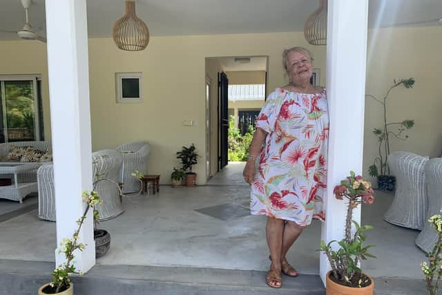 Rosaline Gauthier, a local artist, who opens her home up as one of the stops on the Taste Buddies food tour. Pic: PA Photo/Ryan Hooper.