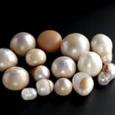 A selection of Scottish freshwater pearls. PIC: NMS/Dr Sarah Laurenson.