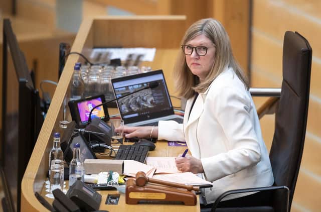 Presiding Officer Alison Johnstone has launched a review of the participation of women in the Scottish Parliament (Picture: Jane Barlow/PA)