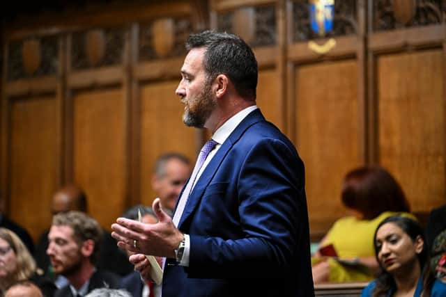 Gregor Poynton MP speaking in the House of Commons.