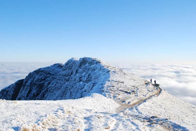 The summit ridge of Ben Lomond