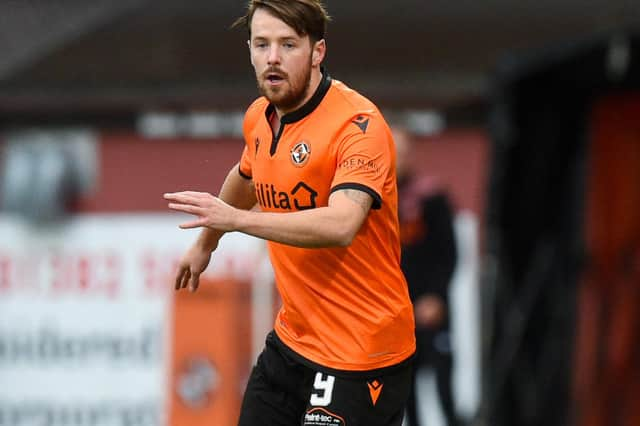 On-loan Dundee United striker Marc McNulty came on as a second-half substitute against Aberdeen last weekend (Photo by Ross MacDonald / SNS Group)