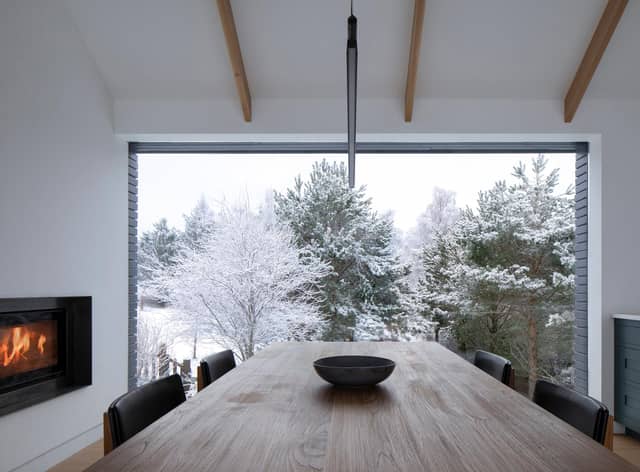 The home's impressive transformation will allow its large family to curl up and enjoy jawdropping views all year round