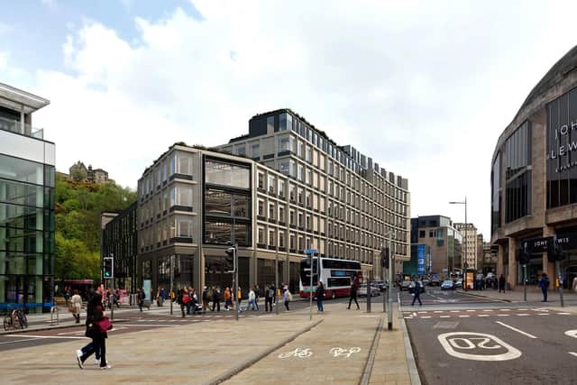 Located opposite the St James Quarter, Calton Square provides almost 200,000 square feet of office accommodation, with a number of roof terraces.