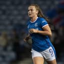 Kirsty Howat was in fine form as Rangers progressed to the Sky Sports SWPL Cup quarter finals.  (Photo by Craig Foy / SNS Group)