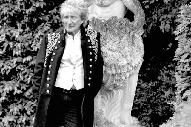 Rod Stewart pictured by his wife,  Penny Lancaster