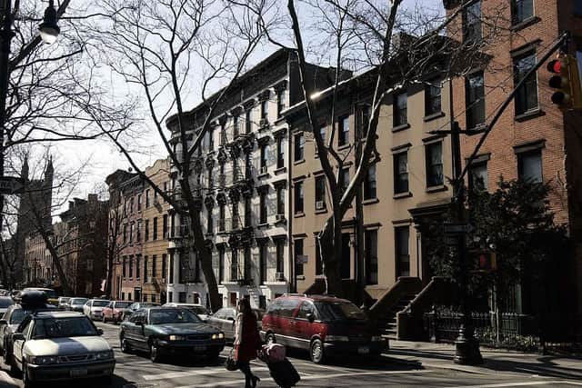 Properties in New York with self contained flats in the basement are no longer able to be rented out on sites like Airbnb under new rules. Picture: AFP via Getty Images