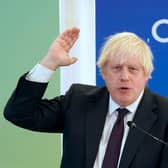 Prime Minister Boris Johnson speaking during the CBI annual conference, at the Port of Tyne, in South Shields. Picture date: Monday November 22, 2021.