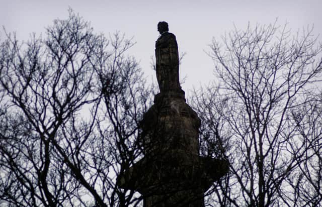 The statue of Henry Dundas, 1st Viscount Melville, who was instrumental in delaying the abolition of the slave trade by 15 years, in central Edinburgh (Picture: Callum Bennetts)