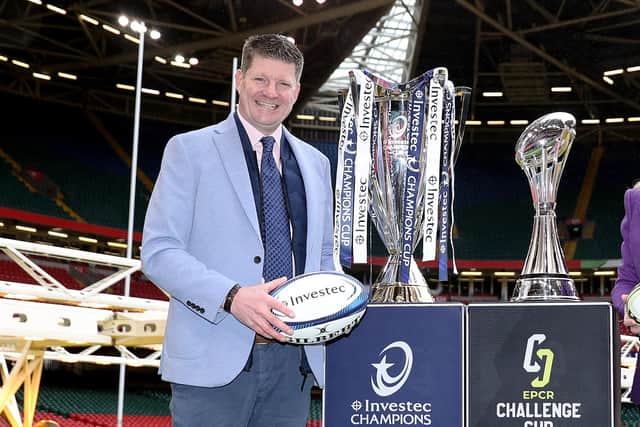 Dominic McKay, chairman of the EPCR, has been one of the main drivers behind the proposed World Club Cup. (Photo by Ryan Hiscott/Getty Images)