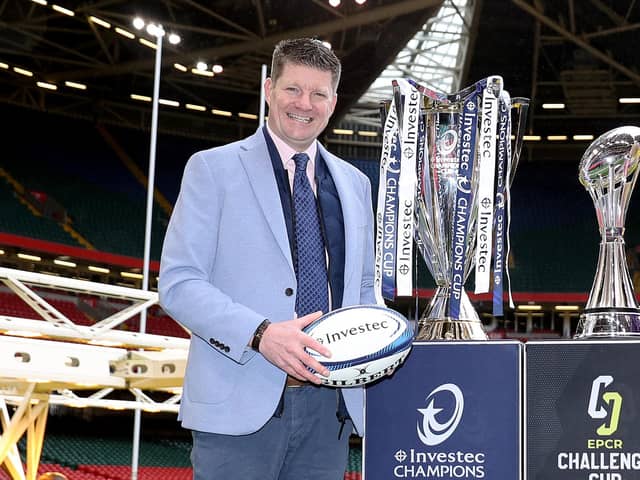 Dominic McKay, chairman of the EPCR, has been one of the main drivers behind the proposed World Club Cup. (Photo by Ryan Hiscott/Getty Images)
