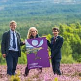 Grant Moir, CEO, Cairngorms National Park Authority, Lorna Slater MSP, Minister for Green Skills, Circular Economy and Biodiversity, Xander McDade, convener at Cairngorms National Park Authority Board.