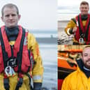 RNLI Kinghorn volunteer rescuers Neil Chalmers, Kerr Milne and  Robert Rutherford.