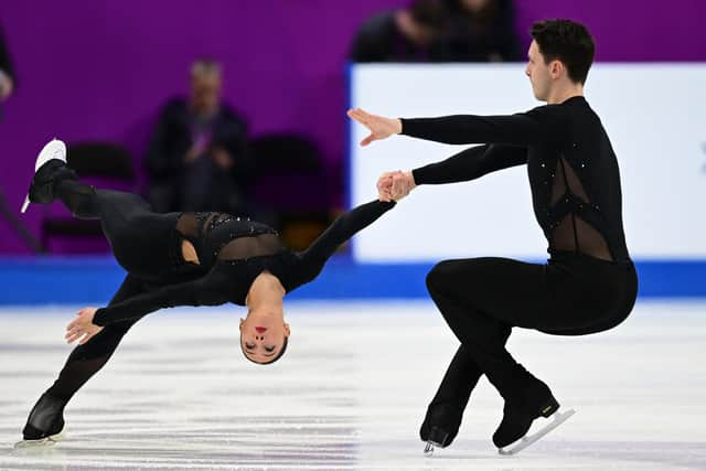 Dundee's Anastasia Vaipan-Law and Luke Digby, pictuered here at the European Figure Skating Championships earlier this year.