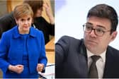 First Minister Nicola Sturgeon, left, has crossed swords with Greater Manchester mayor Andy Burnham, right.