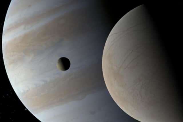 The surface of Europa is blasted by radiation that would prevent the survival of living beings there, however its "global ocean" beneath its icy crust could tell a different story.