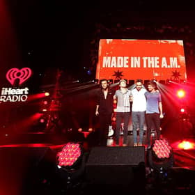 One Direction perform onstage during 102.7 KIIS FMs Jingle Ball 2015.