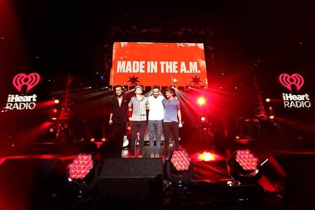 One Direction perform onstage during 102.7 KIIS FMs Jingle Ball 2015.