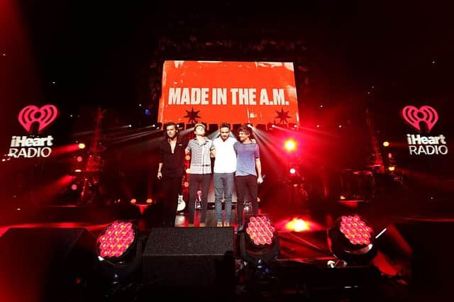 One Direction perform onstage during 102.7 KIIS FMs Jingle Ball 2015.