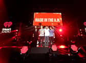 One Direction perform onstage during 102.7 KIIS FMs Jingle Ball 2015.