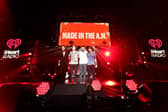 One Direction perform onstage during 102.7 KIIS FMs Jingle Ball 2015.