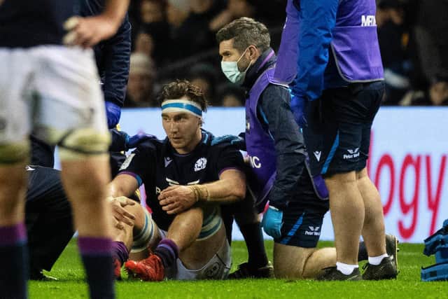 Jamie Ritchie has been ruled out for the remainder of the Six Nations after undergoing surgery.  (Photo by Ross MacDonald / SNS Group)