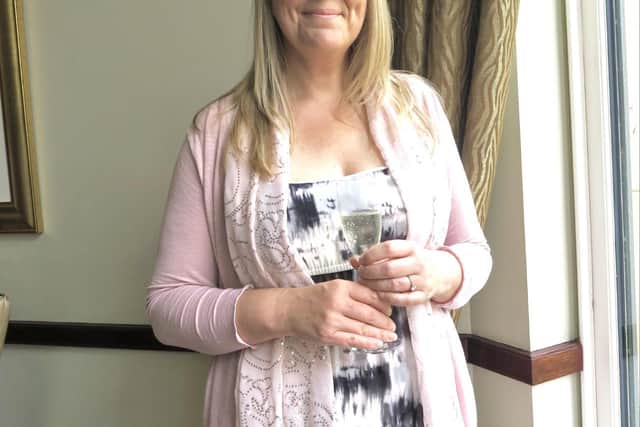 Lee Garrett from Edinburgh, who owns a rare 1957 Radicon toy robot. Lee got the shock of her life when the toy robot her family planned to give away turned out to be a 1950's Japanese icon, valued at thousands of pounds.: Family handout/Wave PR/PA Wire