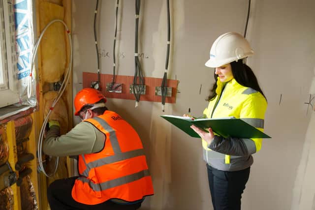 Ellie is now on a four-year apprenticeship scheme, provided by Bellway.
