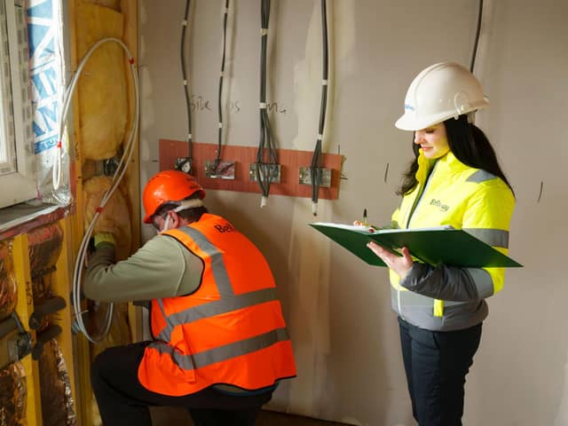 Ellie is now on a four-year apprenticeship scheme, provided by Bellway.