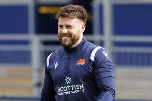 EDINBURGH, SCOTLAND - APRIL 17: Ali Price during an Edinburgh Rugby training session at Hive Stadium. The scrum-half has signed a new one-year contract with the club. (Photo by Mark Scates / SNS Group)
