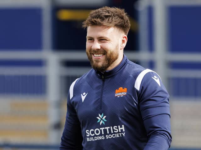 EDINBURGH, SCOTLAND - APRIL 17: Ali Price during an Edinburgh Rugby training session at Hive Stadium. The scrum-half has signed a new one-year contract with the club. (Photo by Mark Scates / SNS Group)