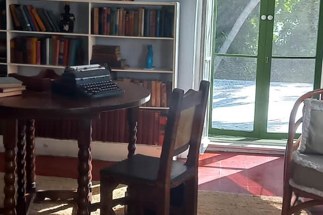 The writing studio at the Hemingway Home and Museum. Pic: PA Photo/Katie Wright.