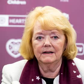 Hearts chairman Ann Budge fielded questions on a variety of issues from the shareholders - including the club's pandemic reaction and the new CEO through to scoreboards, murals and a breakaway league. (Craig Williamson - SNS Group via Getty Images)