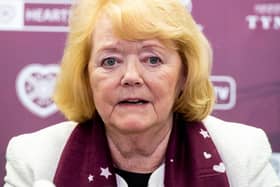 Hearts chairman Ann Budge fielded questions on a variety of issues from the shareholders - including the club's pandemic reaction and the new CEO through to scoreboards, murals and a breakaway league. (Craig Williamson - SNS Group via Getty Images)