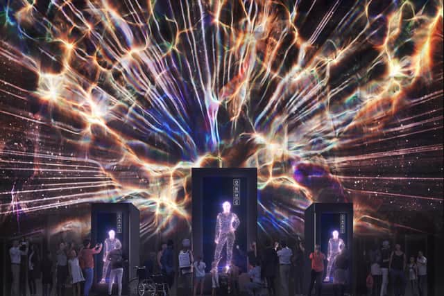 Paisley's historic abbey will be transformed by About Us, a free outdoor spectacle which will open a UK-wide celebration of culture. Image: 59 Productions