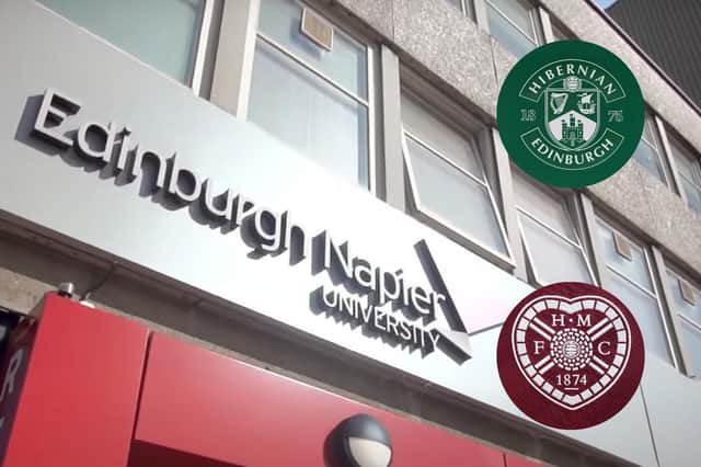 Hearts and Hibs have both announced a tie-up with Edinburgh Napier University that will benefit development players
