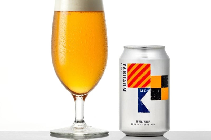 Based in Edinburgh's Leith, the Jump/Ship Brewery is dedicated to producing the tastiest 0.5 per cent beers, and give 10 per cent of their profits to charity. Their award-winning Yardarm Lager is described as "crisp and lively with a perfect balance of biscuity malt and citrus hops".