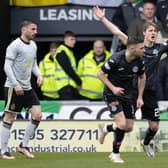 Greg Taylor was penalised for a handball in Celtic's win over St Mirren. (Photo by Craig Williamson / SNS Group)
