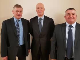 From left: Castle View Corporate Holdings executives David Bibby, Martin Bell, and Mark Drysdale. Picture: contributed.