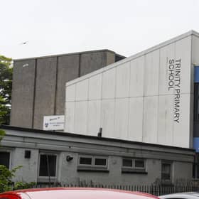 Trinity Primary school has 'crumbling concrete' in its roof. Picture: Lisa Ferguson